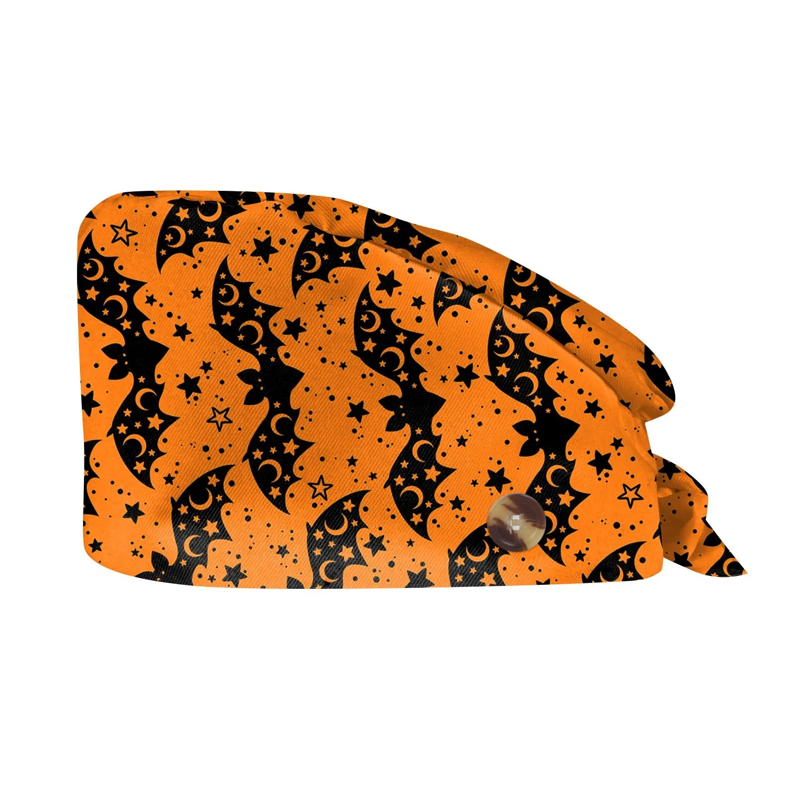 Halloween Cartoon Printing Scrubs Caps Hat Women Nurse Cap Pet Clinic Work Hat Scrub Hats Festive Accessories Nurse Hat