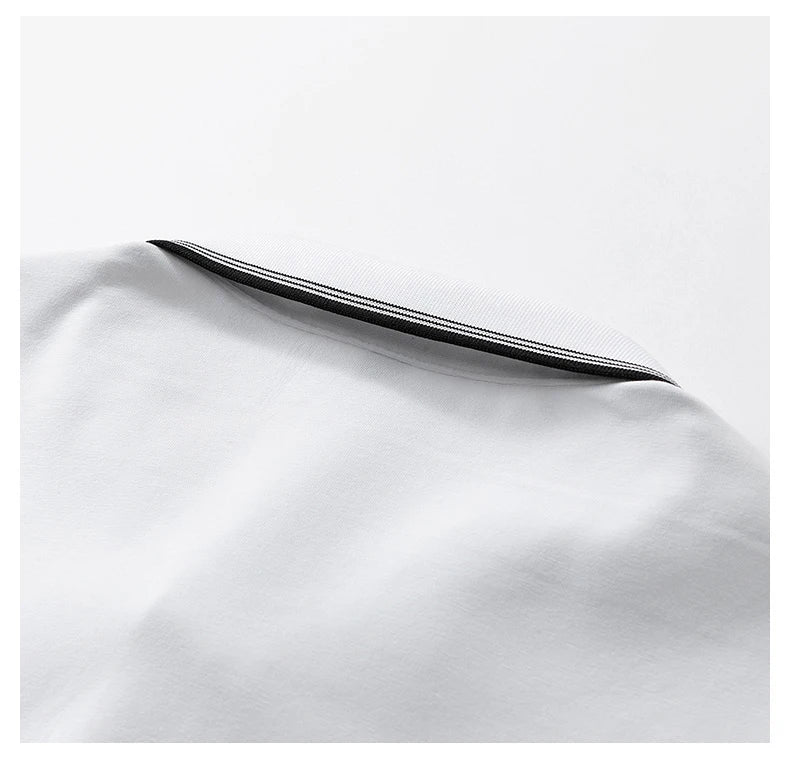 Oversized Men 7XL Polo Shirt 8XL 2025 Summer 95% Cotton Breathable Short Sleeve Collar Business Shirt Golf Man Top Clothes