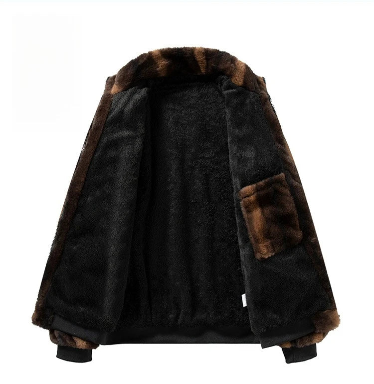 Cozy Winter Fleece Jacket, Convertible Collar Hood to Shield from Wind, Plush Lined for Warmth