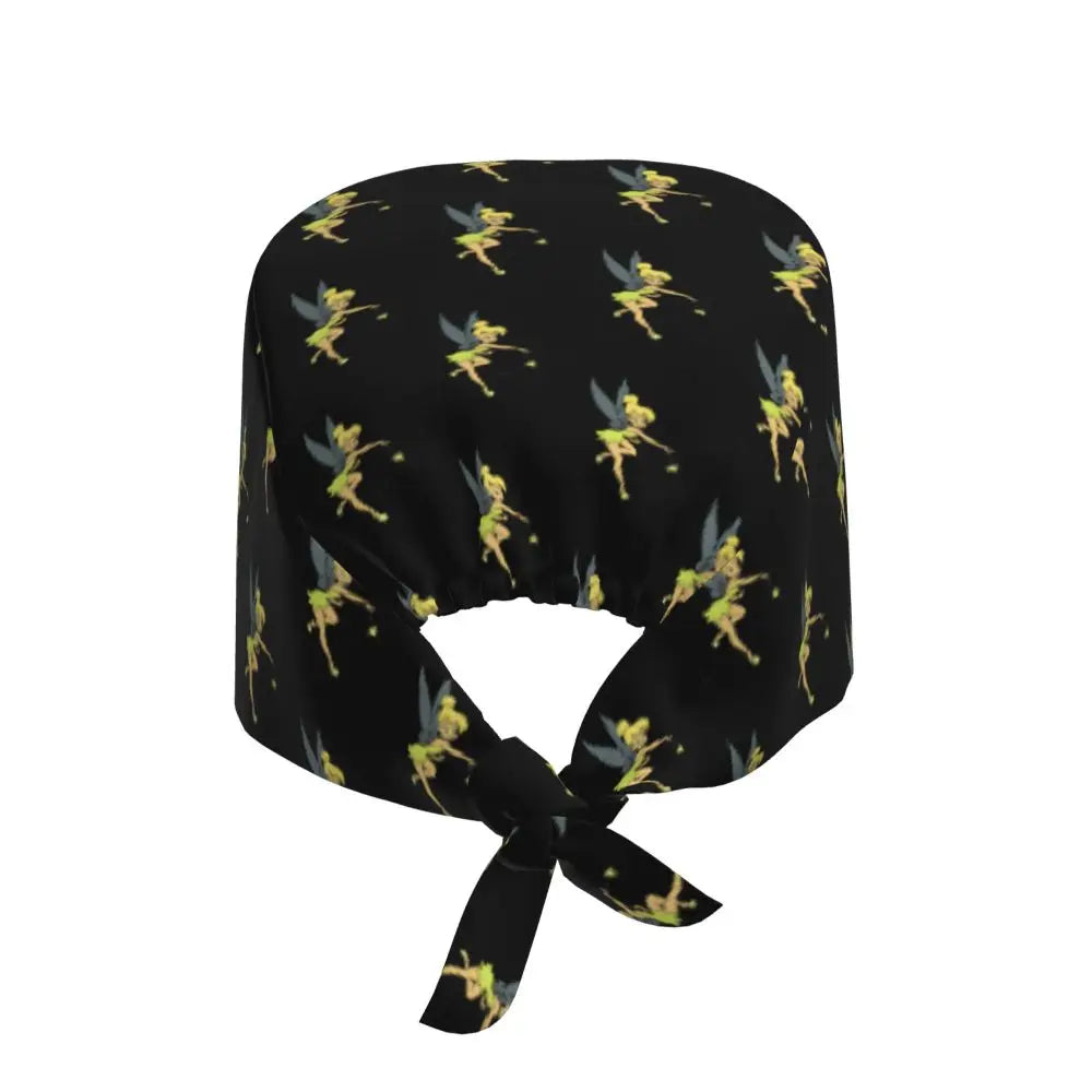 Custom Tinker Bell Breathable Nursing Work Cap Surgical Scrub Caps Unisex Nurse Medical Cap Cartoons Scrubs Hat Medical Surgical