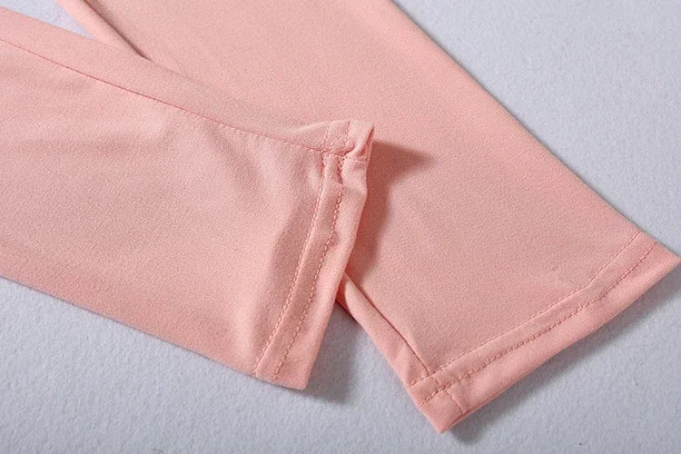New Autumn Women's Pure Color Sports Waist Suit Fashion Casual Two-piece Set