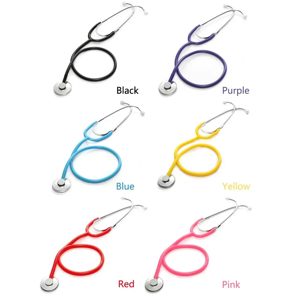 Basic Medical Stethoscope Professional Single Head Cardiology Stethoscope Student Doctor Vet Nurse Medical Equipment Device