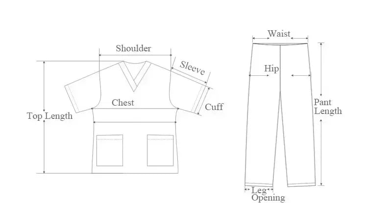 Classic New Nurse Scrubs Set Men Nurse Accessories Medical Uniform Surgical Dental Clinical Top Pants Lab Workwear Clothes