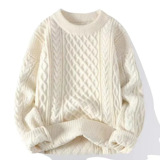 Winter Men's Sweater Men Clothing Striped Sweater Men Casual Streetwear Pullover O-Neck Sweaters Men