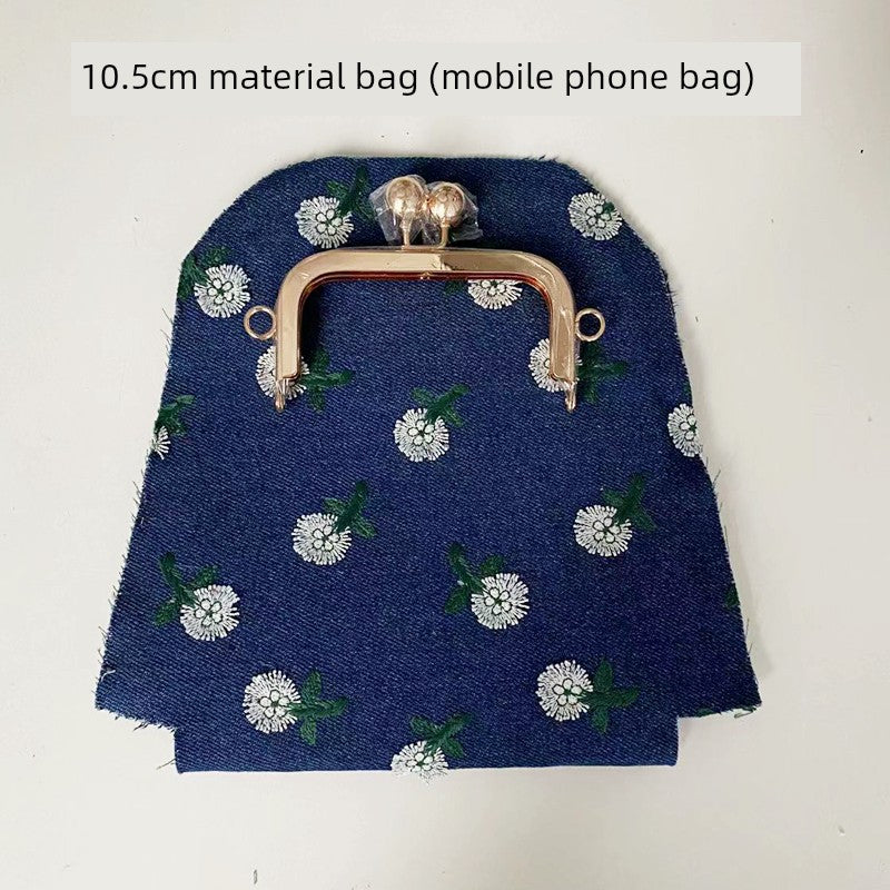 Machine Embroidery Extended Mobile Phone Bag Fabric