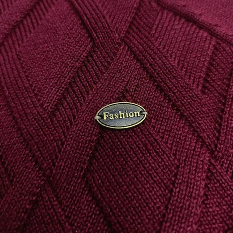 Winter High Quality Men sweater concise style knit men pullover knitwear winter crew neck knitted cotton sweater men