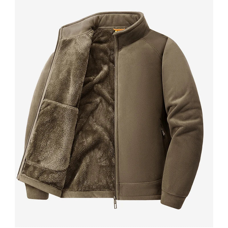 Winter Men Fleece Warm Jackets Mens Windproof Thick Jackets Parkas Coats Men Hooded Casual Outwear Jacket