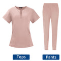 Surgical Uniforms Woman Scrub Set Medical Nurse Beauty Salon Workwear Clinical Scrubs Top + Pant Spa Doctor Nursing Tunic Suit