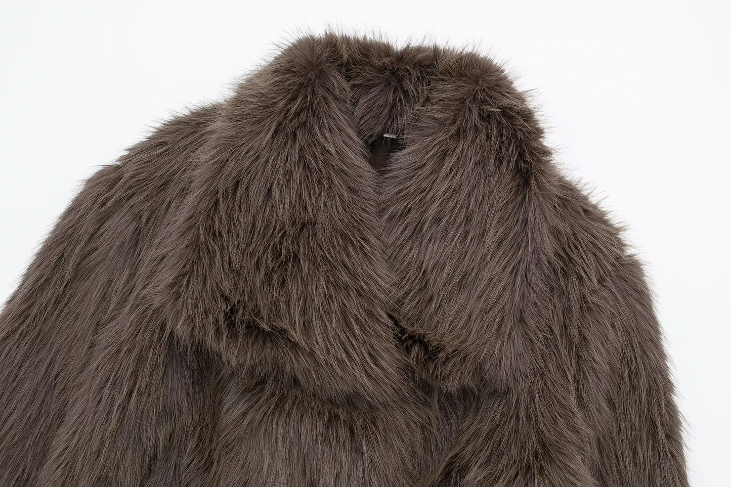 Winter Coats For Women Fashion New Faux Fur Long Sleeves Loose Coat Female Versatile High Street Women's Cardigan