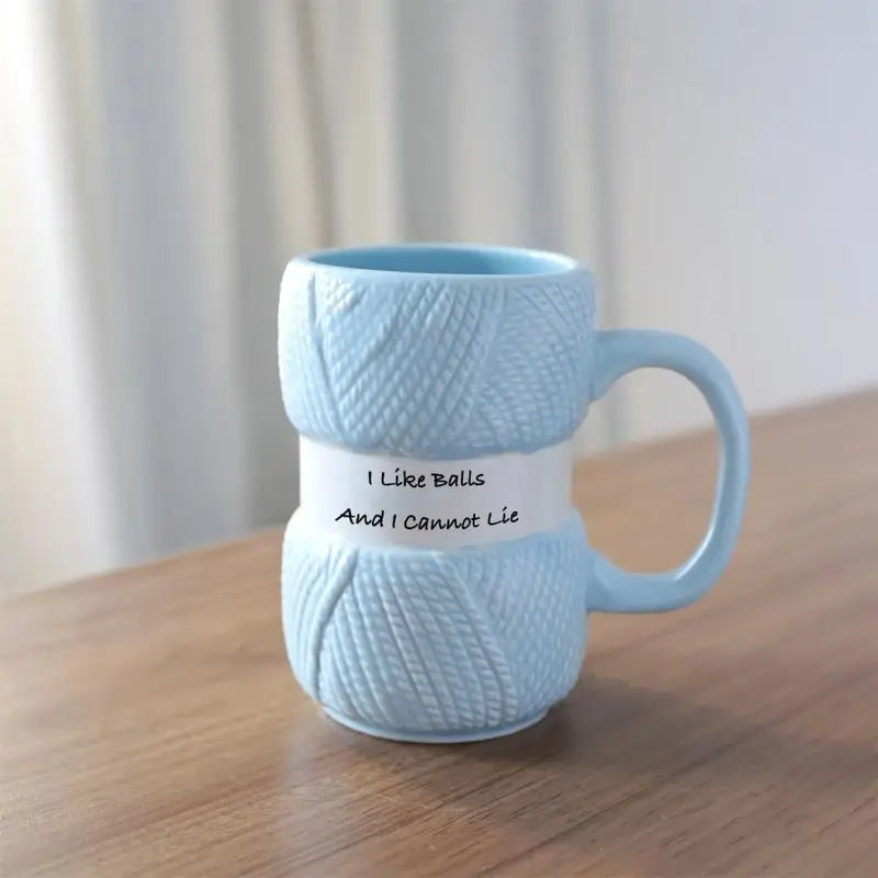 New Unique Knitting Style Mug 425ml Colorful Coffee Cup Insulated Water Cup Girl Christmas Holiday Gift Household Necessities