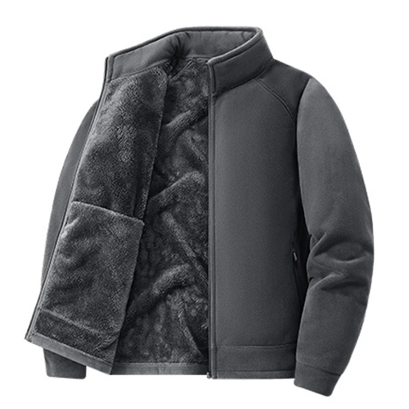 Winter Men Fleece Warm Jackets Mens Windproof Thick Jackets Parkas Coats Men Hooded Casual Outwear Jacket