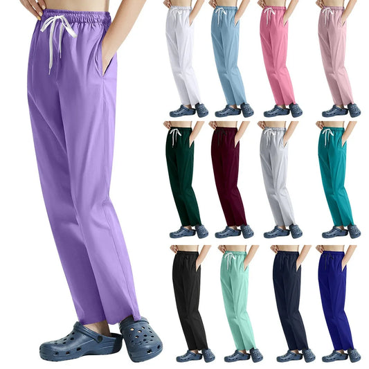 Nurse Pants for Women in Summer Thin  Loose Breathable Large Size Doctor Work Clothes Pants