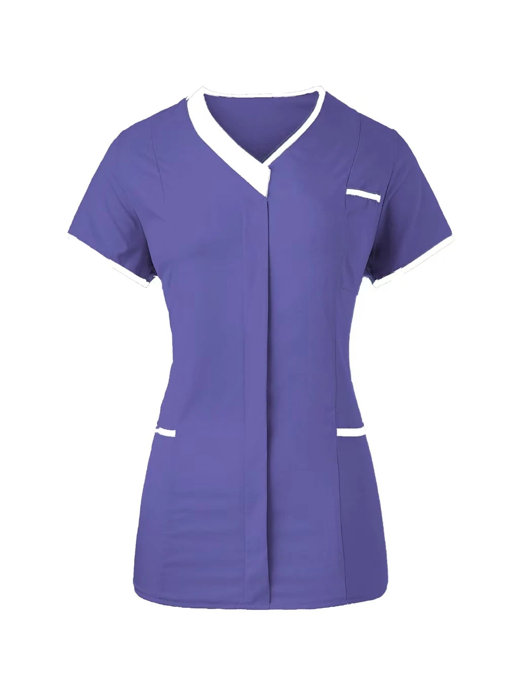 Custom Nurse UniformScrubs Tops Short Sleeve Pocket Clinic Nursing Scrub Tops Healthcare Carer Tunic Design Print Logo