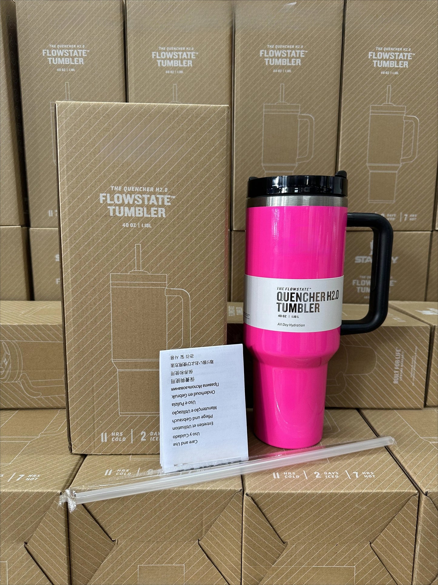 40oz Stainless Steel Vacuum Mug Double-Wall Insulated Travel Cup with Handle Straw Lid for Hot And Cold Beverages