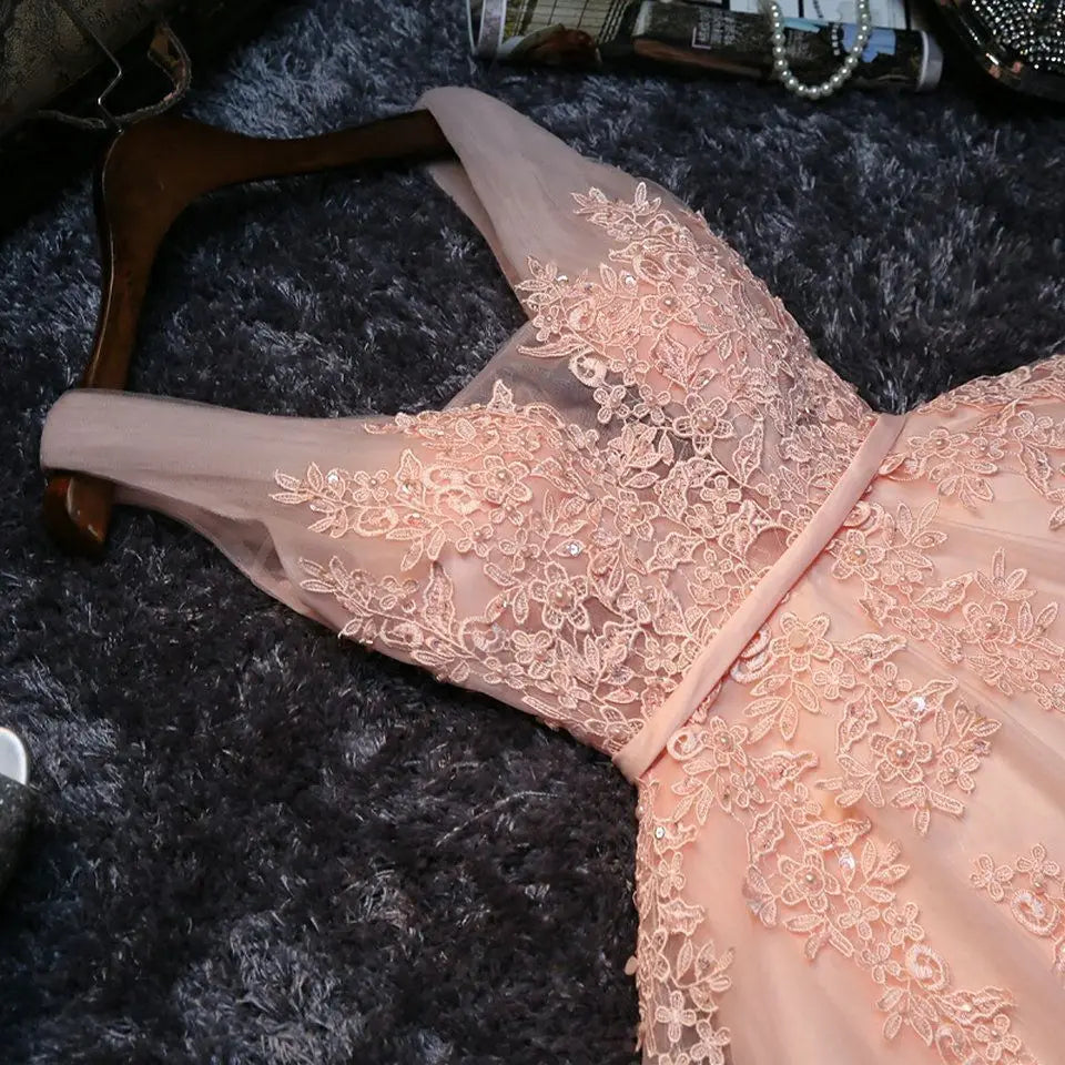 Hot Selling A-line Lace Wedding Dress Short Sleeve Appliques Princess Gown Dresses Party Prom Bridesmaid Dress Vestido De Noiva