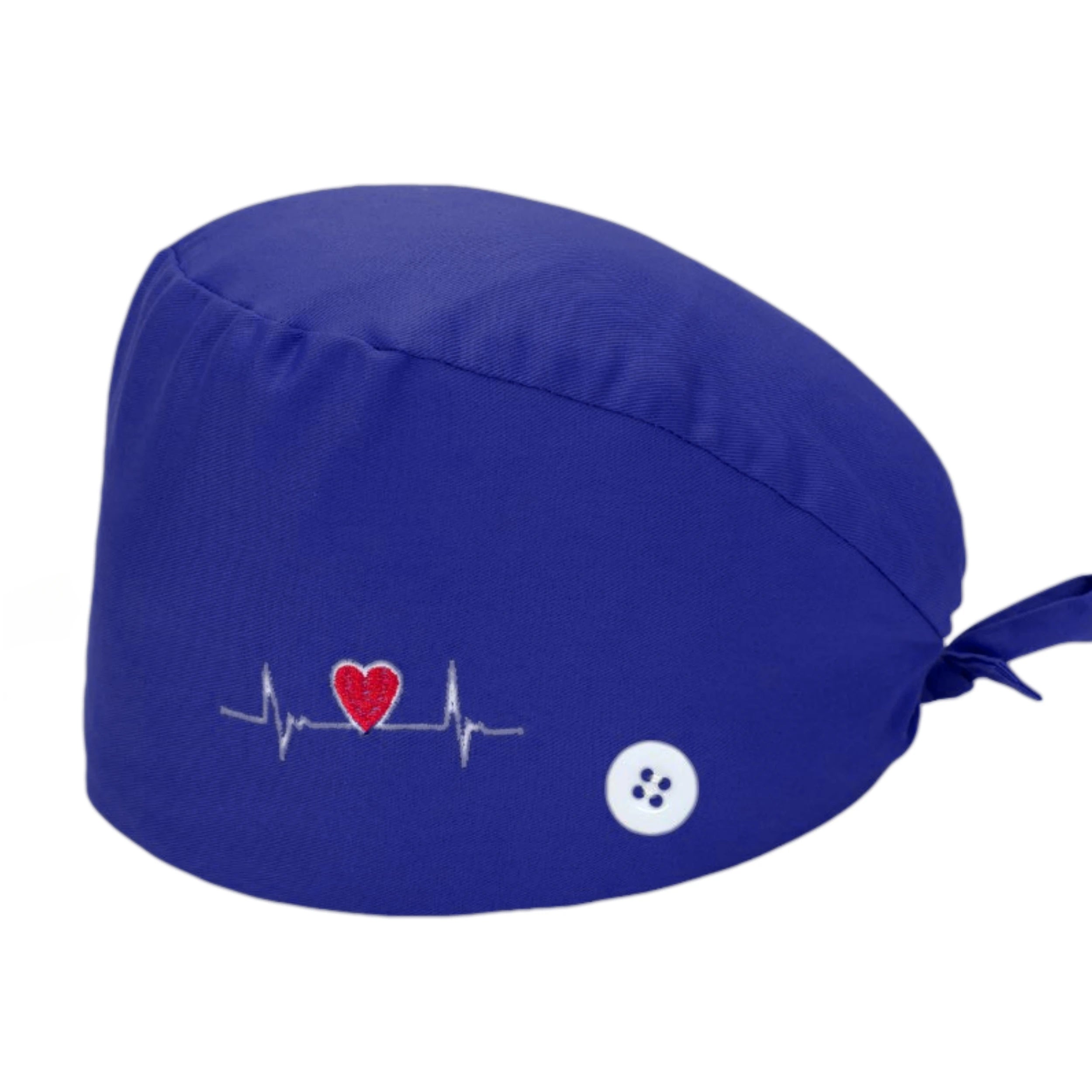 Solid color scrub cap with button pet grooming working Caps surgical cap Lab work hat womens Scrub hats nurse accessories