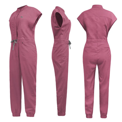 New Nurse Clothing Jumpsuits Medical Surgical Coverall Uniforms Beauty Salon SPA Clinic Pet Scrub Workwear High Quality Bodysuit