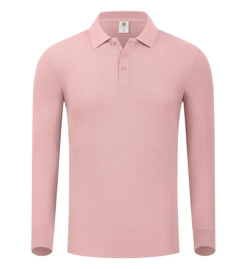 S-7XL Fashion Sportswear High Quality New-Design Men's Polos Shirts Long Sleeve 100% Cotton Casual Polos Customized Your LOGO