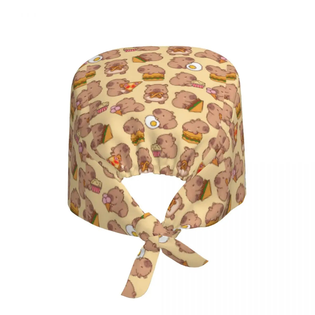 Custom Cartoon Capybara Medical Staff Scrubs Hat Women Men Comic Doctor Nursing Surgical Cap Scrub Caps