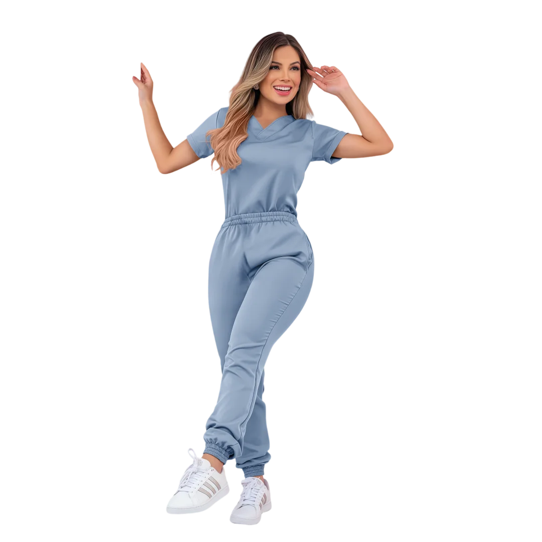 High Quality Scrubs Doctor Medical Center Uniform Comfortable Staff Scrub Suit Ladies Beauty Spa Salon Tunic Top+Pants Workwear
