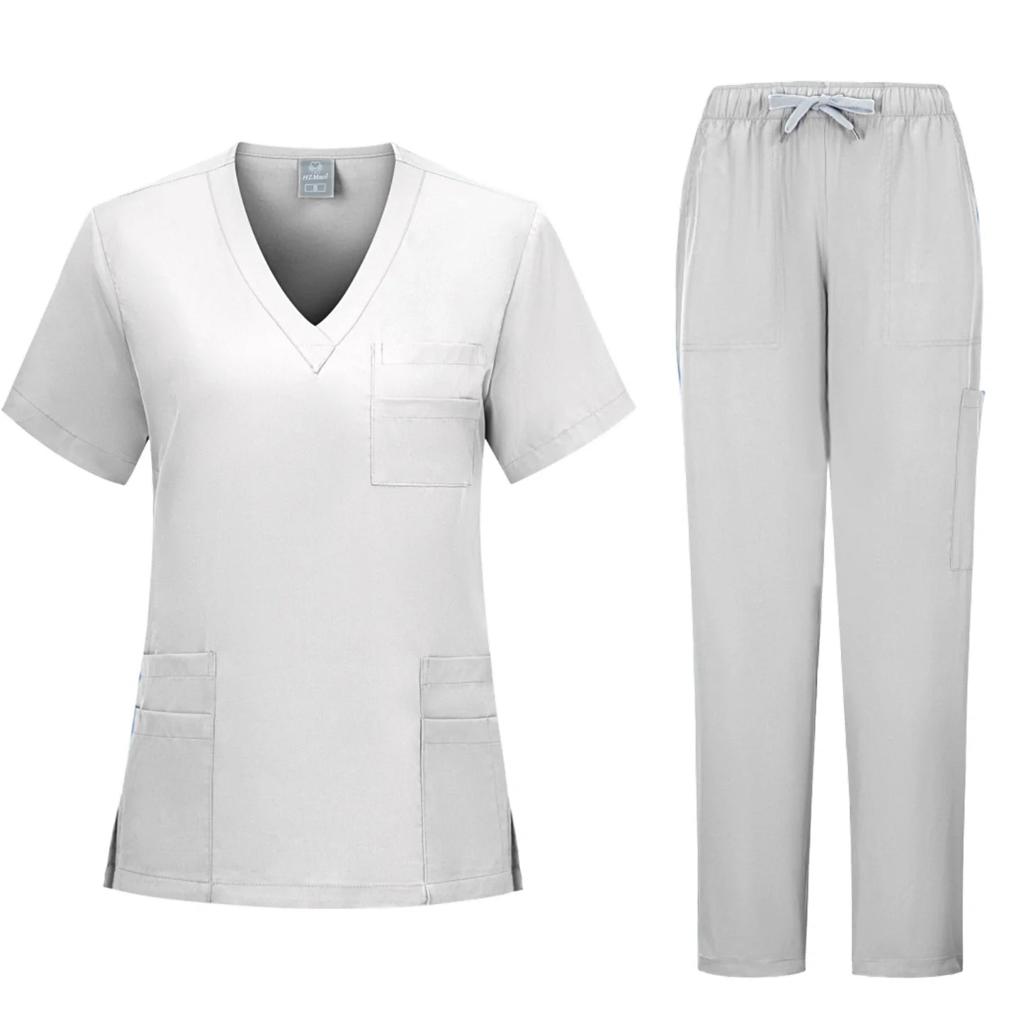 Doctor Nursing Uniforms Multicolour Jogger Suit V-neck Tops Pocket Pants Nurse Scrubs Set New Medical Clinical Clothes Women Men