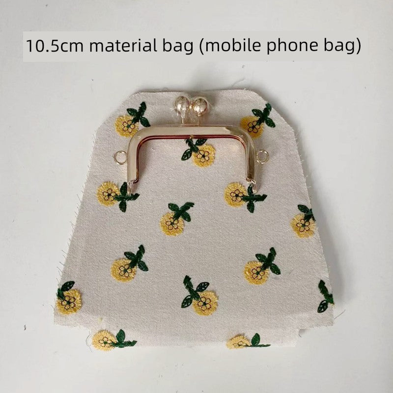 Machine Embroidery Extended Mobile Phone Bag Fabric