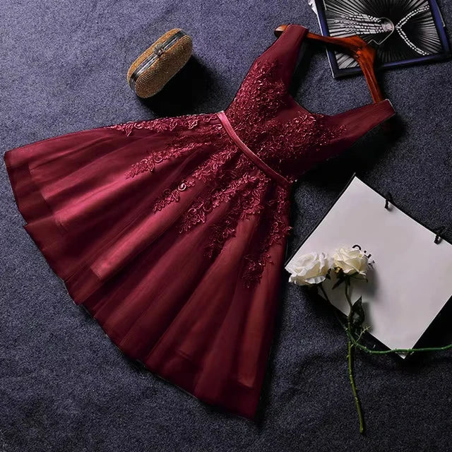 Hot Selling A-line Lace Wedding Dress Short Sleeve Appliques Princess Gown Dresses Party Prom Bridesmaid Dress Vestido De Noiva