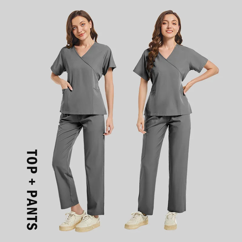 High-quality Scrubs Woman Beauty SPA Uniform Pet Clinical Store Veterinary Dentistry Work Clothes Set Medical Nurse Doctor Suits