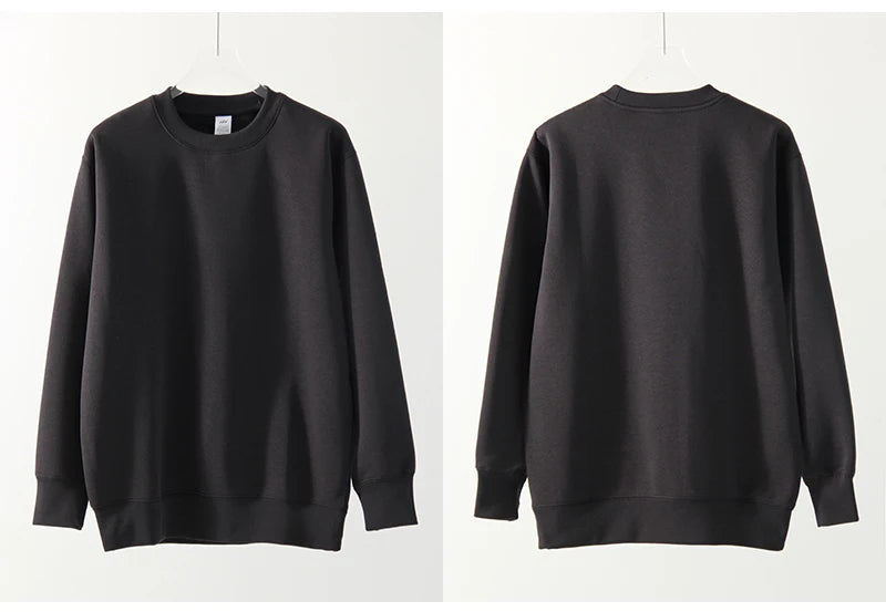 Winter Fleece Sweatshirts For Women Oversized Top Warm Pullovers Black Loose O Neck White Thick Velvet Sweatshirt Women Warm