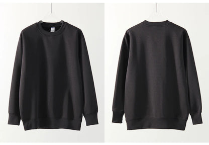 Winter Fleece Sweatshirts For Women Oversized Top Warm Pullovers Black Loose O Neck White Thick Velvet Sweatshirt Women Warm