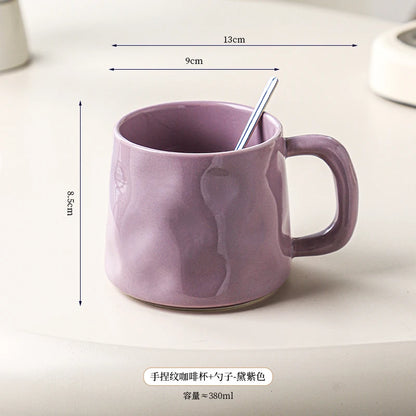 High-value Coffee Cups Large-capacity Mugs for Household Use, Afternoon Tea Cups, High-quality Coffee Special Cups, Lattes.