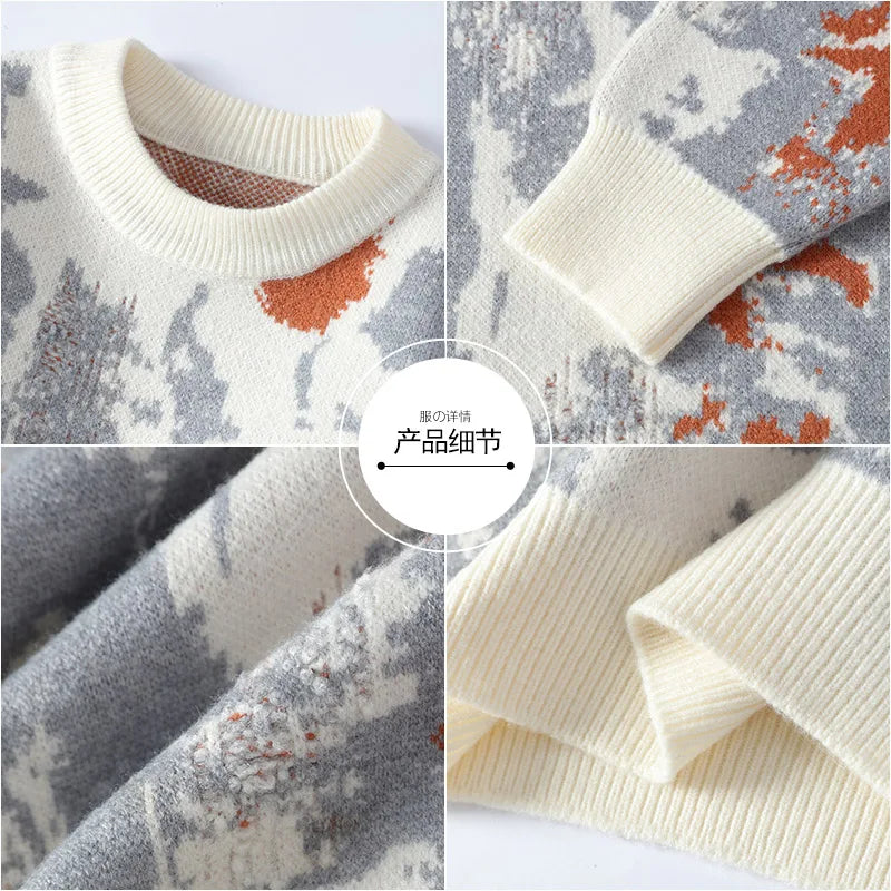 winter Men's Fashion casual Round Neck Warm sweater slim fit Sweaters Men sweater male Thicken Warm wool pullovers