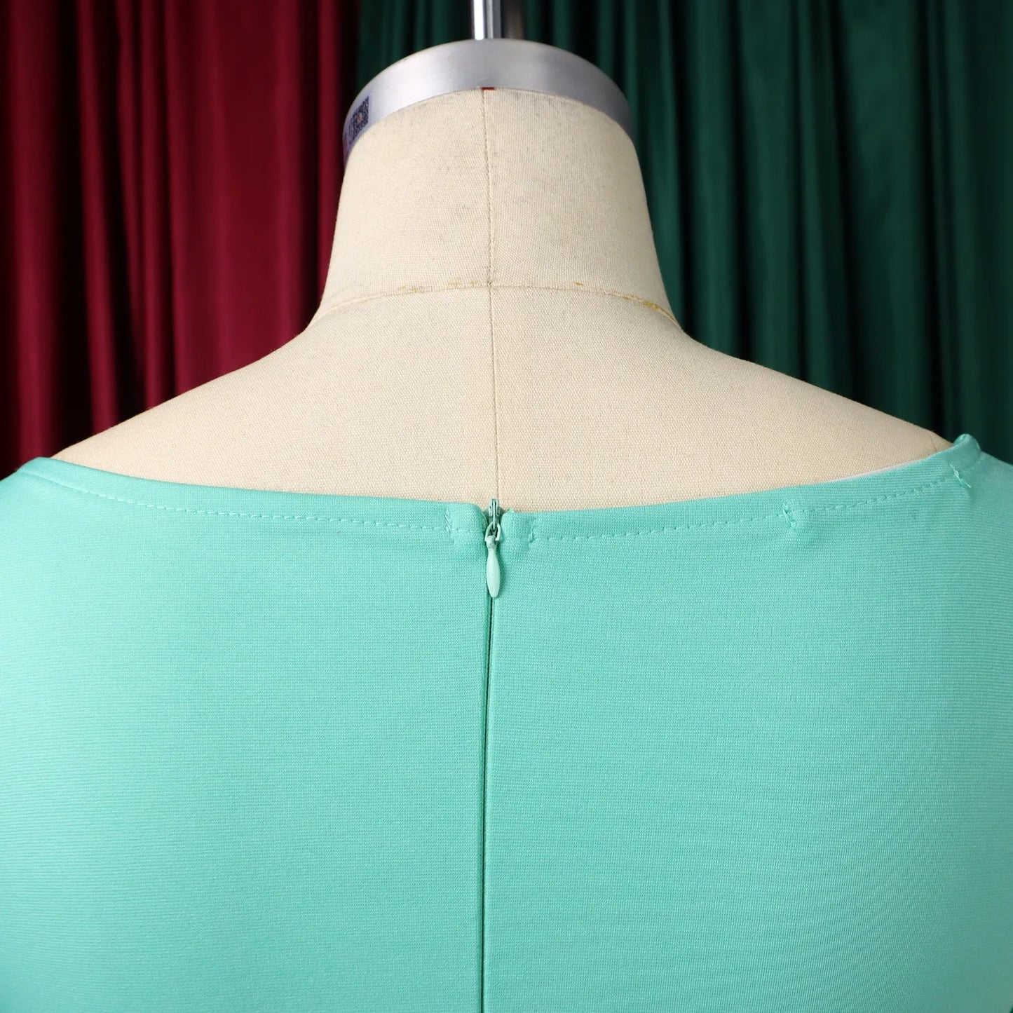 Elegant Office Dresses for Women O Neck Short Sleeve Belt Waisted Package Hips Mid Calf Professional Business Work Dress Midi OL