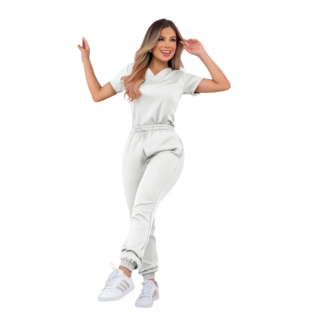 High Quality Scrubs Doctor Medical Center Uniform Comfortable Staff Scrub Suit Ladies Beauty Spa Salon Tunic Top+Pants Workwear