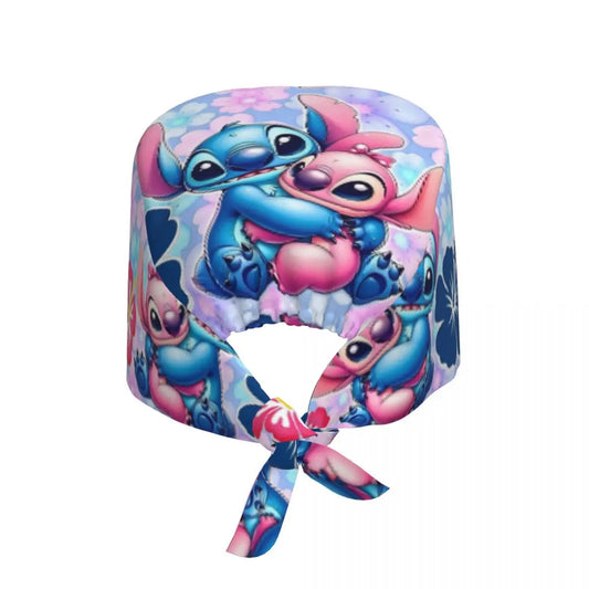 Custom Stitch Anime Printed Medical Staff Scrubs Hat Men Women Kawaii Cartoon Design Doctor Nursing Surgical Cap Scrub Caps