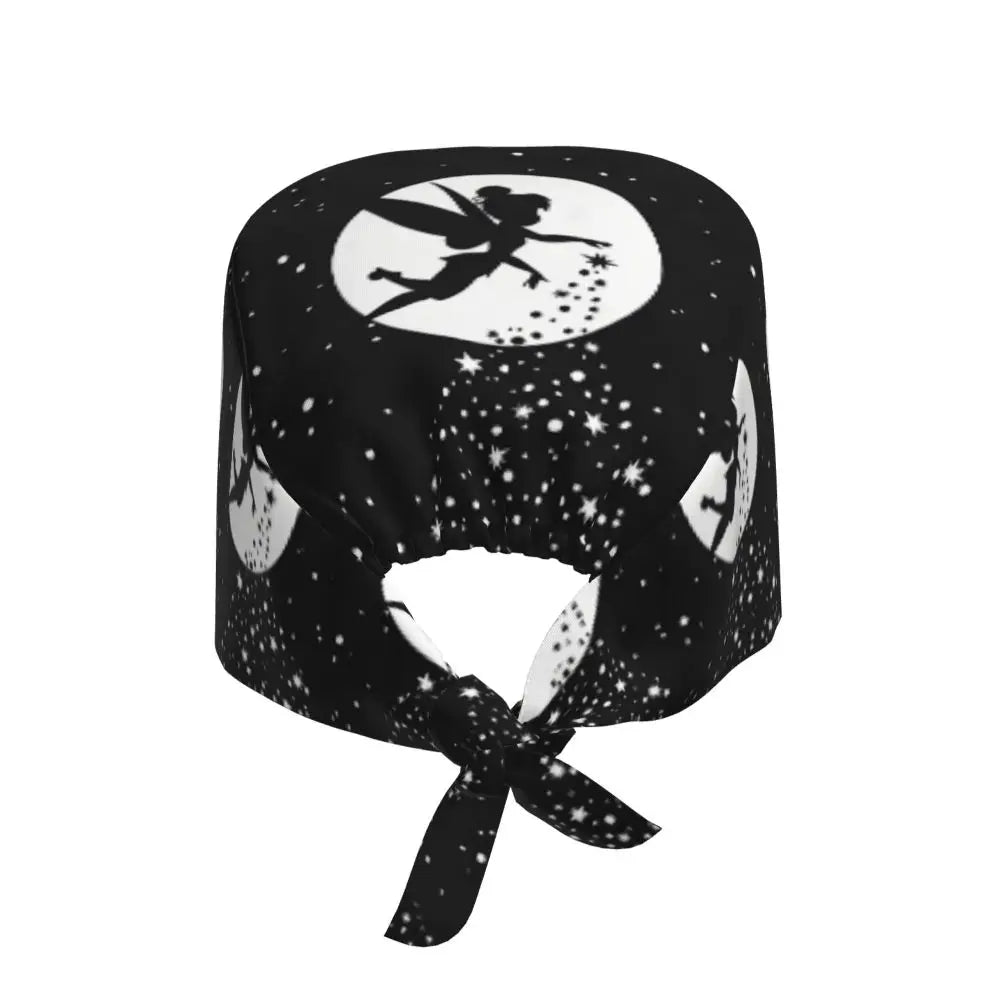 Custom Tinker Bell Breathable Nursing Work Cap Surgical Scrub Caps Unisex Nurse Medical Cap Cartoons Scrubs Hat Medical Surgical