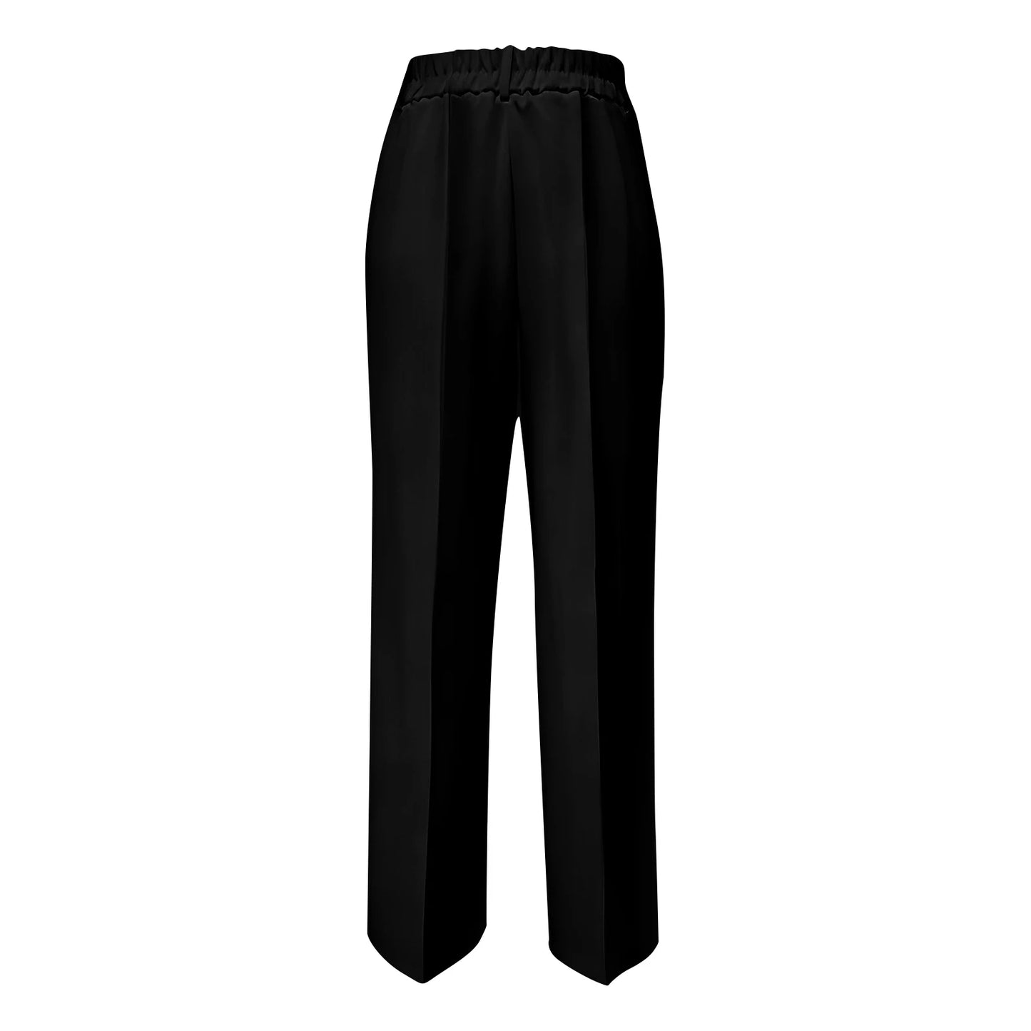 Women's High Waist Pants Drapey Straight-Leg Minimalist Blazer Pants Versatile Stylish Sophisticated Work Casual Trousers