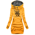 Autumn and Winter Women Dresses Fashion Long Sleeve Hoodie Dress Casual Hooded Dresses for Women Pullover Dress