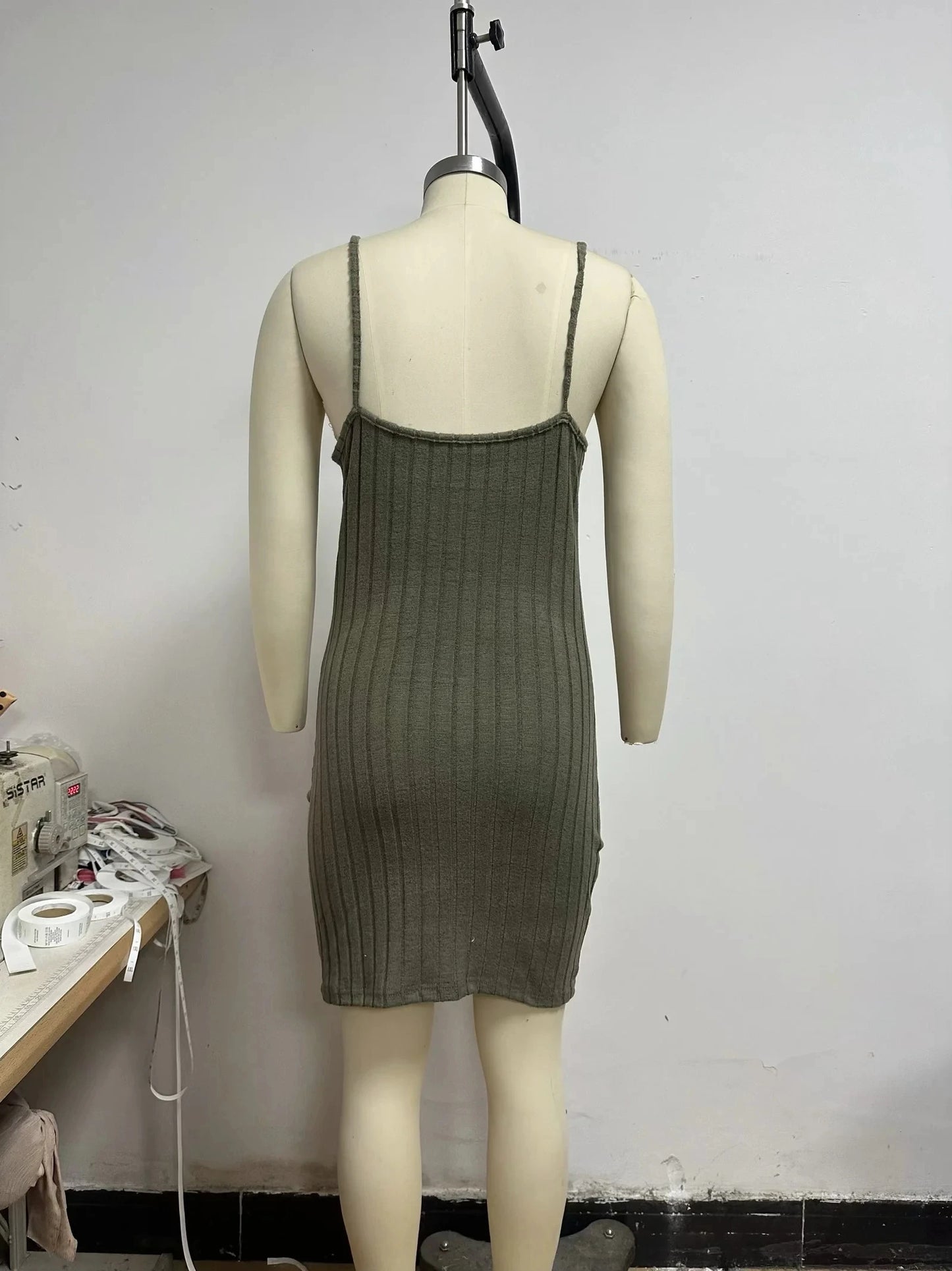 Womens Solid Button Front Jacket & Bodycon Dress