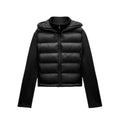 Winter New Arrival  Women's Lightweight Warm Down Jacket with Long Sleeves and Zippered Hooded Sports Coat