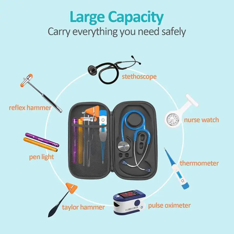 Nurse Stethoscope Storage Case Medical Organizer Bag EVA Hard Cover Travel Carrying Solution For Students Home HospitalHot