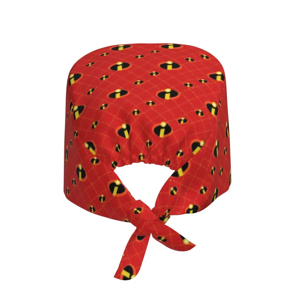 Custom The Incredibles Medical Staff Scrubs Hat Men Women Superhero Anime Doctor Nursing Surgical Cap Scrub Caps