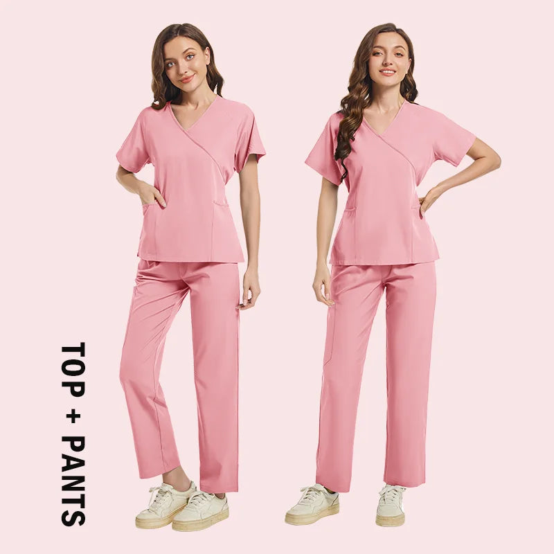 High-quality Scrubs Woman Beauty SPA Uniform Pet Clinical Store Veterinary Dentistry Work Clothes Set Medical Nurse Doctor Suits