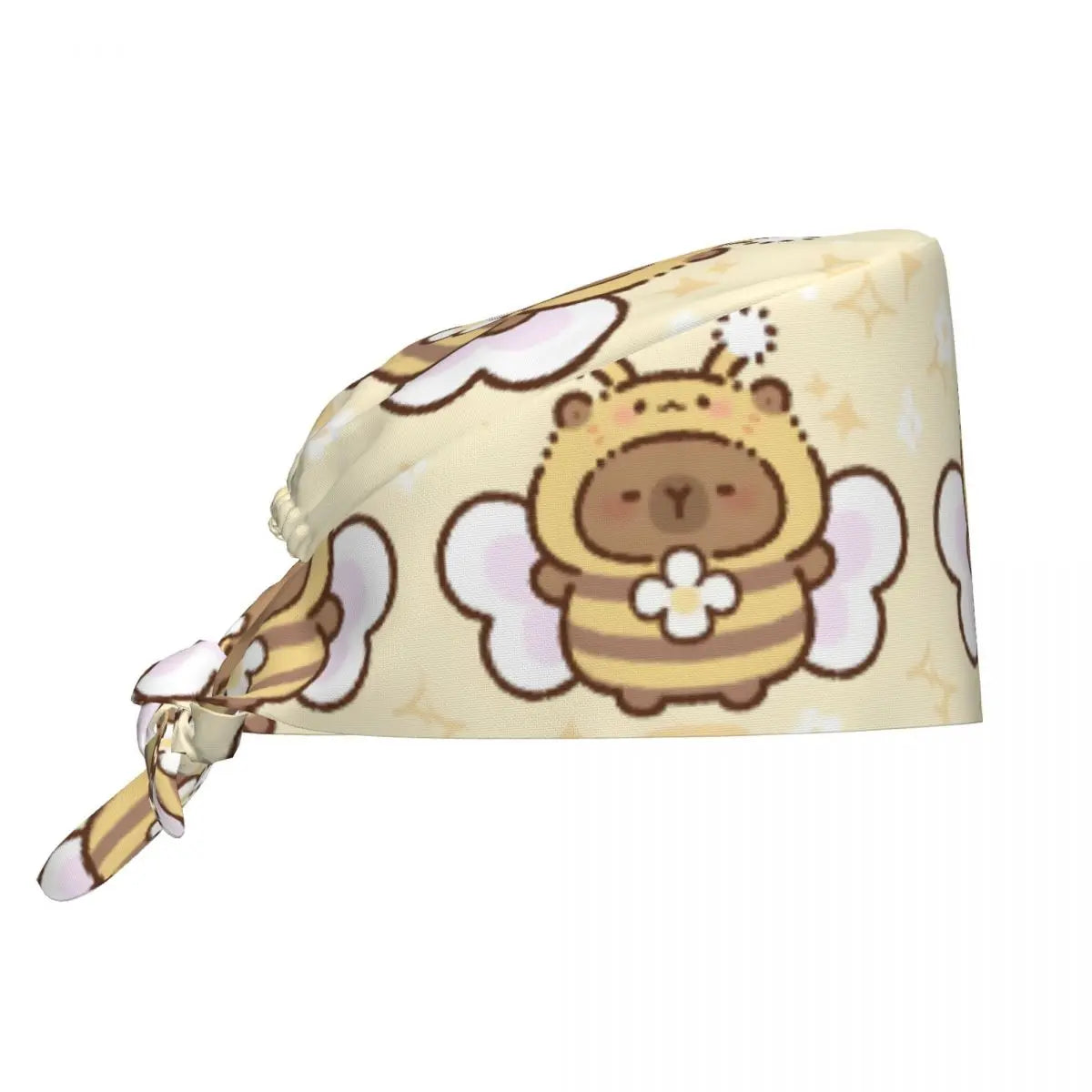 Custom Cartoon Capybara Medical Staff Scrubs Hat Women Men Comic Doctor Nursing Surgical Cap Scrub Caps