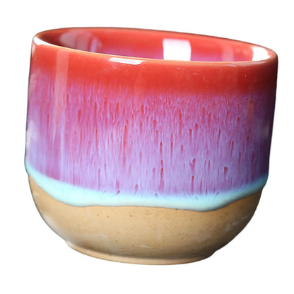 Ceramic Cups 150ml Japanese Style Handless Yerba Mate Teacup Kung Fu Tea Cup for Cappuccino Juice Yerba Mate Sake Espresso