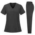 High Quality Hospital Scrubs Uniform Set Nurse Polyester Spandex Stretch Women Scrub Sets Uniforms Nursing Men Medical Scrubs