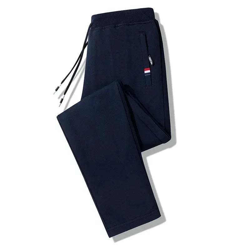 Spring Pants Men Fitness Sportswear Tracksuit Elastic Waist Sweatpants Cotton Trousers Loose Gyms Jogger Track Pants Mens M- 8XL