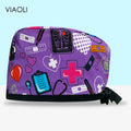 Scrub Cap Printed Cotton Beauty Salon Surgeon Cap Dental Clinic Nursing Hat Women Men Surgical Caps Wholesale Nurse Accessories