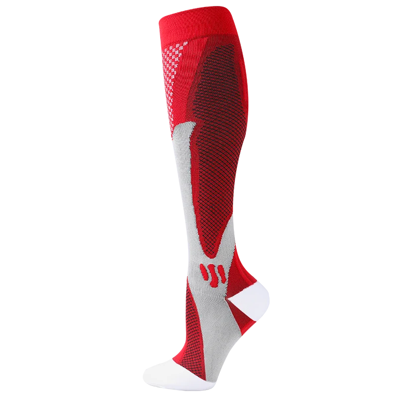 Compression Stockings Blood Circulation Promotion Slimming Compression Socks Anti-Fatigue Comfortable Solid Color Socks