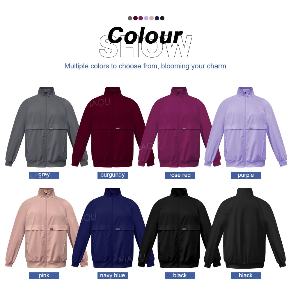 Medical Nursing Hospital Uniform Jacket Scrubs Uniforms Men Top Scrub Women Doctor Nurse Work Clothes Veterinary Pet Clinic Coat